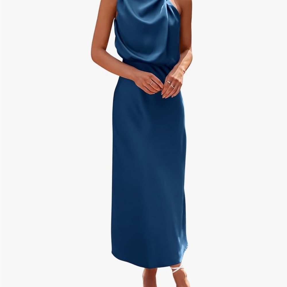 Elegant Blue Women's Dress